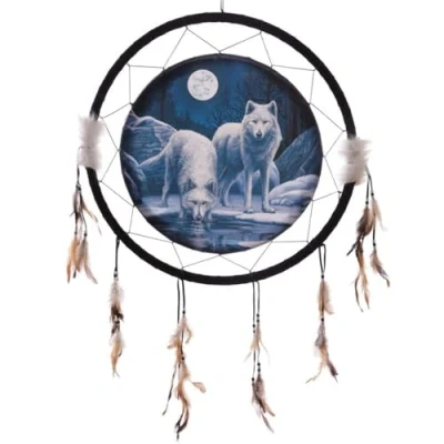 Image of Puckator DCPA04U Lisa Parker Warriors of Winter Wolf Dreamcatcher 60cm