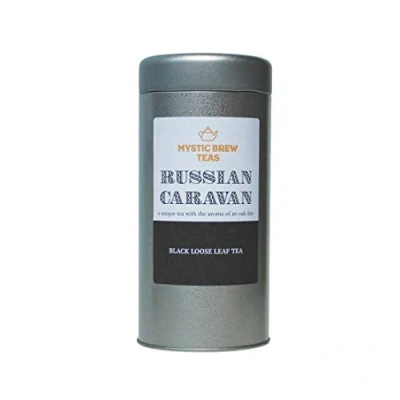 Image of Mystic Brew Teas Russian Caravan Loose Leaf Tea 100 Grams Caddy