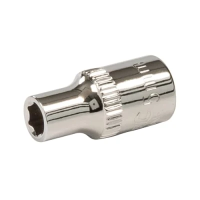 Image of Silverline Socket 1/4&quot; Drive 6pt Metric 5mm