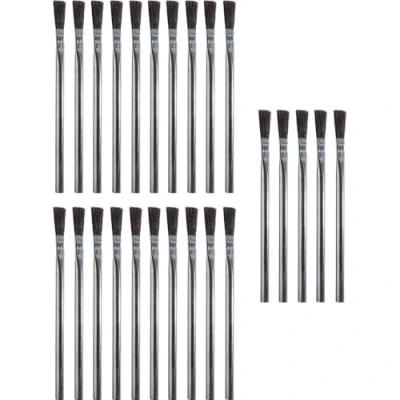 Image of Weller WLACCFB 02 Flux Brush for Soldering PCBs, Wires, Stained Glass, Arts and Crafts, or Other General Purpose Applications, 25 Pack