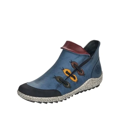 Image of Rieker Women&#039;s Z7582 Ankle Boot, Blau / 00, 6.5 UK