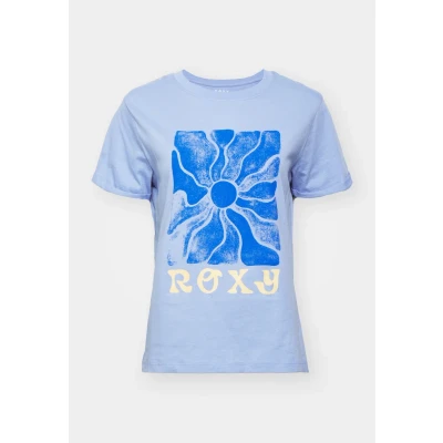 Image of Roxy Short Sleeved T Shirt OCEANREGULAR Poster Young Womens Purple XXS