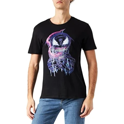 Image of Marvel Men&#039;s Memagagts002 T Shirt, Black, L