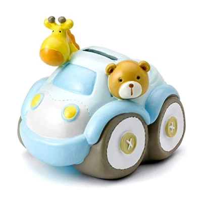 Image of Mousehouse Gifts Kids Safari Car Piggy Bank Money Box Gift for a Boy or Girl