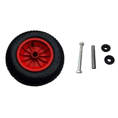 Image of 14&quot; REPLACEMENT PNEUMATIC WHEELBARROW WHEEL 3.50/4.00 8 (110MM AXLE SET)