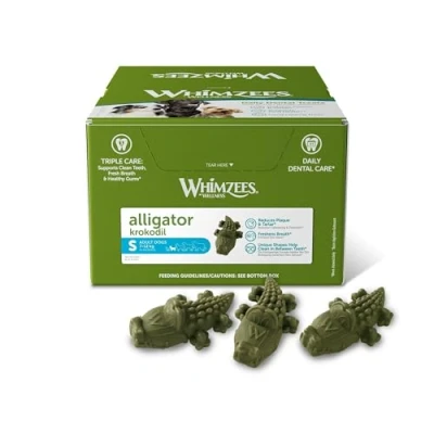 Image of Whimzees Crocodiles Small / 150 Pieces in Display 1 Pack (1 x 2.25 Kg)