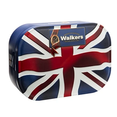 Image of Walker&#039;s Shortbread Union Jack Keepsake Tin, 120g (Pack of 1)