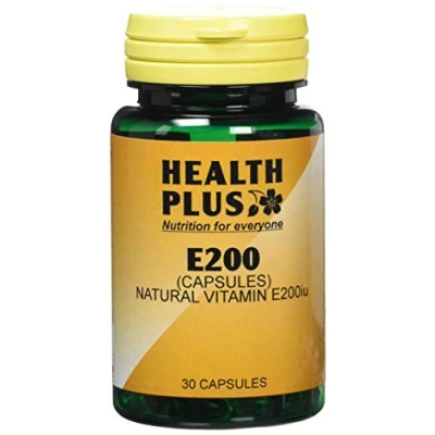 Image of Health Plus E200 Vitamin E Supplement 2 X Packs Of 30 Capsules (60 Capsules)