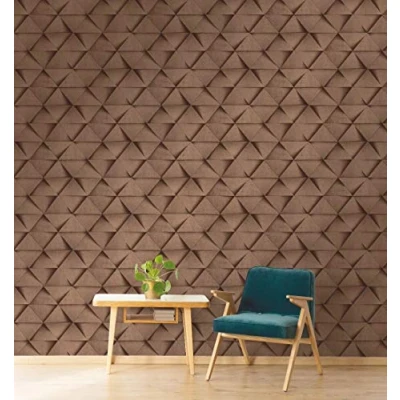 Image of Fine Décor 3D Triangle Stone Copper, One Size