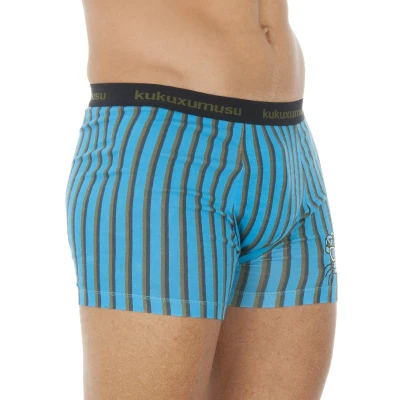 Image of Kukuxumusu Mens Thin elastic boxer and fabric adaptable to the body 98246 men Blue Size Medium