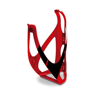 Image of Cube Acid Bottle Cage HPP Matt Red/Black/Bicycle Cycling Cycle Bike Riding Ride Mountain MTB Road Bidon Vessel Flask Holder Mount Bracket Lightweight Plastic Water Hydration Part