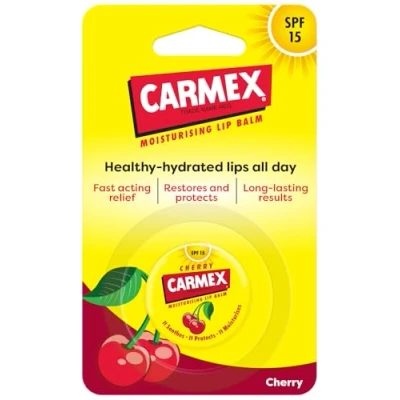 Image of Carmex Cherry Lip Balm SPF15 Pot 7.5g