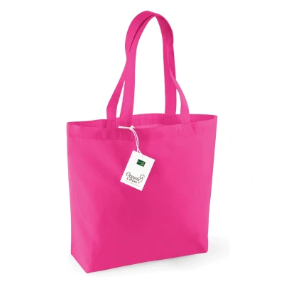 Image of Westford Mill W101 Bag for Life Long Handles Fuchsia