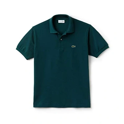 Image of Lacoste Classic Fit Mens Teal Polo Shirt Cotton Size X Small