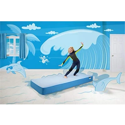 Image of Jay Be 803960 Simply Kids Waterproof Anti Microbial Foam Free Sprung Mattress European Single,Blue
