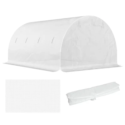 Image of Outsunny 4 x 3 2m Greenhouse Replacement Cover only for Tunnel