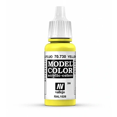 Image of Vallejo Model Color 17 ml Acrylic Paint Fluorescent Yellow