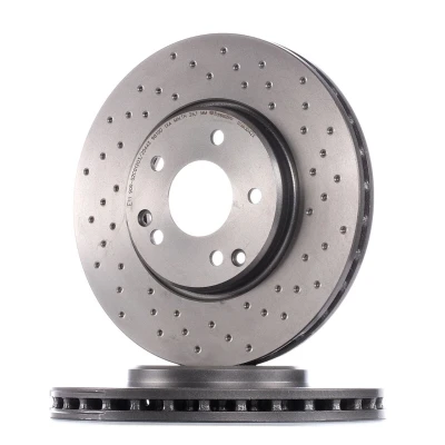 Image of 2034210512, A2034210512 Brake disc BREMBO XTRA LINE 09.8304.2X 300mm 28mm 5 perforated/vented Coated High carbon MERCEDES BENZ: CLK Coupe, SLK