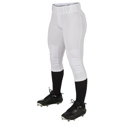 Image of CHAMPRO Women&#039;s Tournament Traditional Low Rise Polyester Softball Pant White
