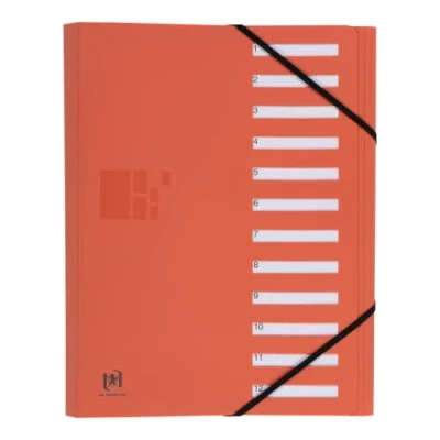 Image of Elba Business Matte Opaque Polypropylene Folder Dividers a4 orange, Pack of 1