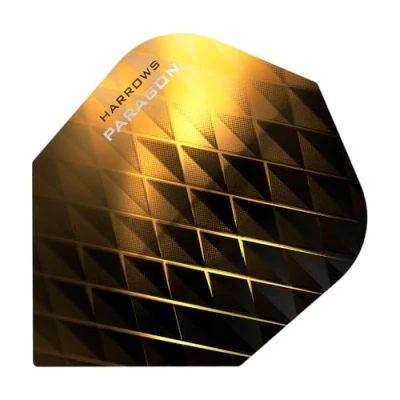 Image of Harrows Paragon Dart Flights 100 Micron Standard (Gold, 1 set)