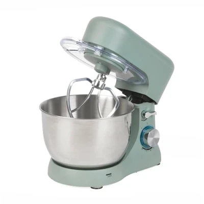 Image of Progress EK5234PTEAL Go Bake Stand Mixer Large Electric Whisk with 4L Stainless Steel Bowl, 8 Speeds and Pulse Function, Mixing Beater, Dough Hook, Attachments, Splash Guard, 1300W, Teal