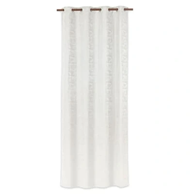 Image of Deco Mex OTET150 Topia Velvet Curtains, 135 x 260 cm, Polyester, Natural, Normal Size