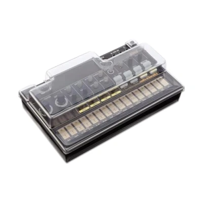 Image of Decksaver Cover for Korg Volca Series Super Durable Polycarbonate Protective lid in Smoked Clear Colour, Made The UK Producers&#039; Choice Unbeatable Protection