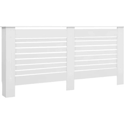 Image of vidaXL Radiator Cover White 172x19x81.5 cm MDF
