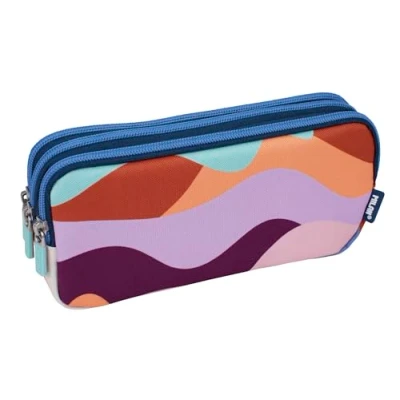 Image of MILAN The Fun Multi Coloured School Bag with 3 Zippers 220 x 80 100 mm