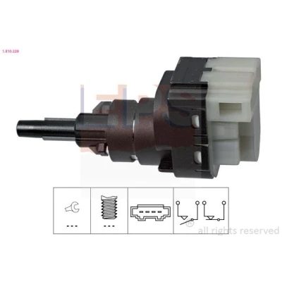 Image of 3B0945511A Brake Light Switch EPS 1.810.229 Mechanical Made in Italy OE Equivalent AUDI: A4 B7 Avant, Q7, Saloon, VOLKSWAGEN: Lupo / 3L
