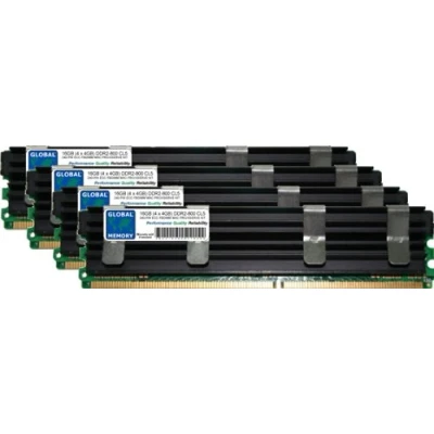 Image of 16GB (4 x 4GB) DDR2 800MHz PC2 6400 240 PIN ECC FULLY BUFFERED (FBDIMM) MEMORY RAM KIT COMPATIBLE WITH MAC PRO (EARLY 2008)
