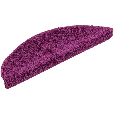 Image of vidaXL Stair Mats 20 pcs Violet 56x17x3 cm