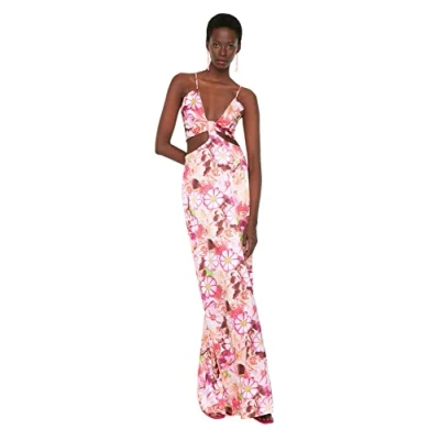 Image of Trendyol FeMan Maxi Bodycon Regular fit Woven Evening Dress