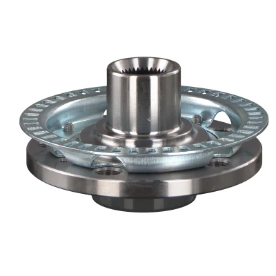 Image of 1H0407613A, 1H0407613B wheel Hub FEBI BILSTEIN 01298 5 100mm without bearing, with ABS sensor ring Front Axle VOLKSWAGEN: Corrado, Vento