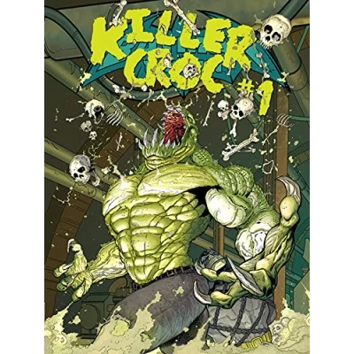 Image of DC Comics Suicide Squad &quot;Killer Croc Comic&quot; Canvas Prints, Multi Colour, 60 X 80 cm