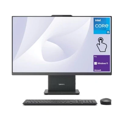 Image of Lenovo 2024 IdeaCentre I Business All in One, 27&quot; FHD Touchscreen 100Hz, Intel Core i5 13420H, 32GB DDR5 RAM, 2TB SSD, Wireless Charging Base, KB &amp; Mouse, Wi Fi 6, Windows 11 Pro, Grey