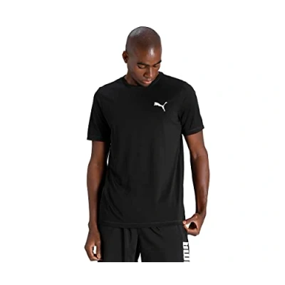 Image of Puma Active Small LOGO TEE Sports Tshirt, Men&#039;s, Size: Small, Black