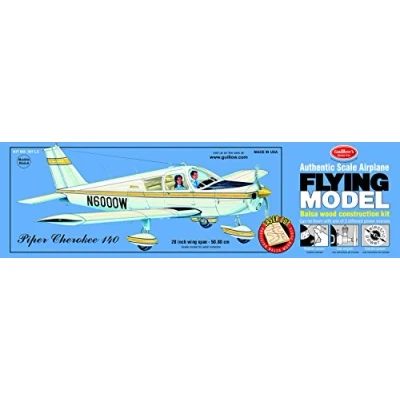 Image of Guillows Piper Cherokee 140 balsa model kit