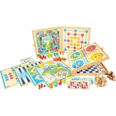 Image of Jeujura 8124 Classic Games Box 150 Rulers Wooden Pegs