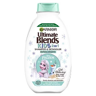 Image of Garnier Ultimate Blends Kids Delicate Oat Milk &amp; Rice Cream No Tears Easy Detangling Shampoo All Hair Types 250ml
