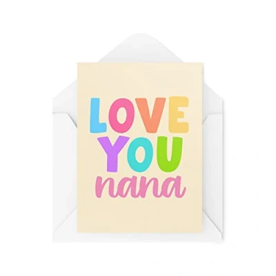 Image of Funny Novelty Greeting Cards Love You Nana Birthday Mother&#039;s Day Grandma Grandparent Banter Joke CBH1285