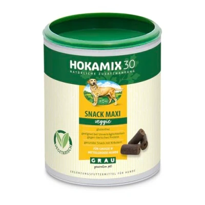 Image of Grau the Original HOKAMIX30 snack Maxi Veggie, healthy veggie with 30 important herbs, 1 pack (1 x 400g), complementary food for dogs