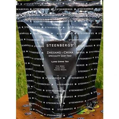 Image of Steenbergs Organic Long Jing Loose Leaf tea 250g, Chinese green
