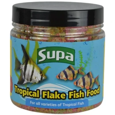 Image of Supa Aquarium Fish Food Tropical Flake 30 grams Premium Quality Nutritious Offering a Complete Balanced Diet for