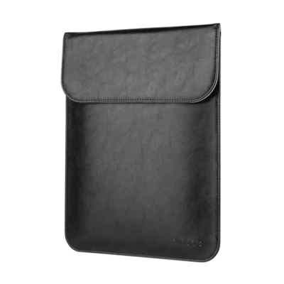 Image of Allinside 11 12&quot; Laptop Sleeve for MacBook Air / 12, Synthetic Leather, Black