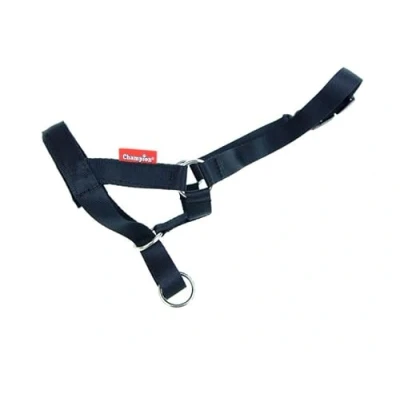 Image of L&amp;J Pets Uk Champion Padded Headcollar Dog Training Halter Stops Pulling Tool (3, Black)