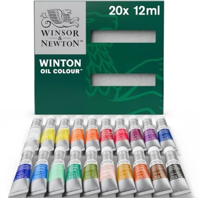 Image of Winsor &amp; Newton Winton Oil Paint, Set of 20 x 12ml Tubes