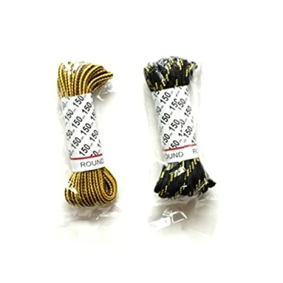Image of One Pair Of Strong Durable Work Boot Laces 150cm Black/Yellow Or Brown/Yellow, Brown/Yellow