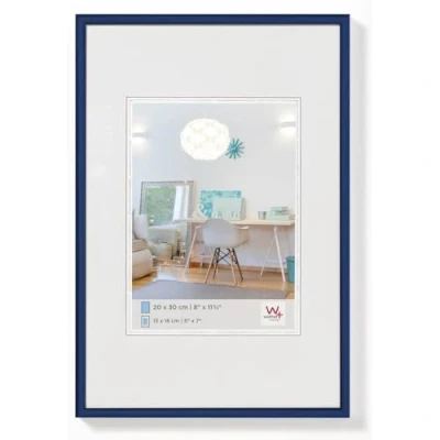 Image of walther Design Picture Frame Blue 21 x 29,7 cm (DIN A4) New Lifestyle Plastic KV130L